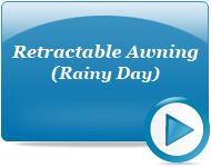 Retractable Awning on rainy day